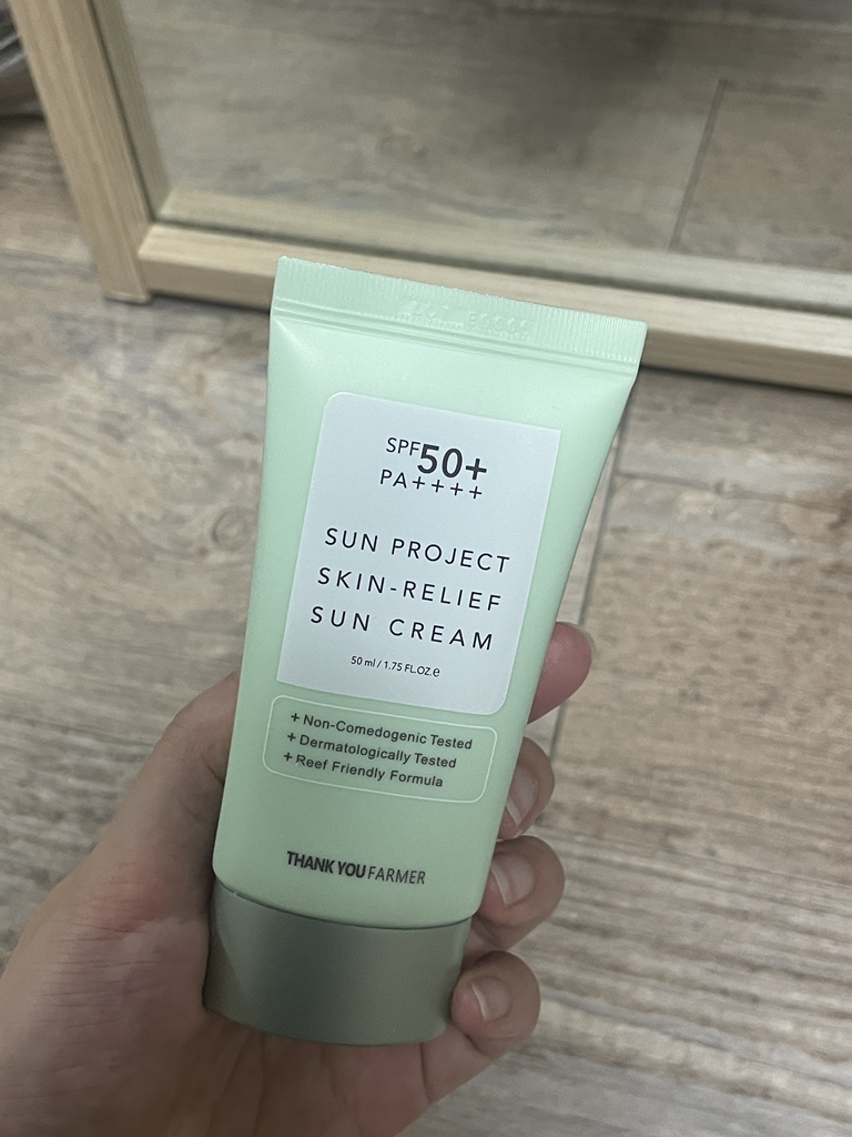 땡큐파머 (THANKYOUFARMER) 선 프로젝트 스킨 릴리프 선 크림 [SPF50+/PA++++] review image