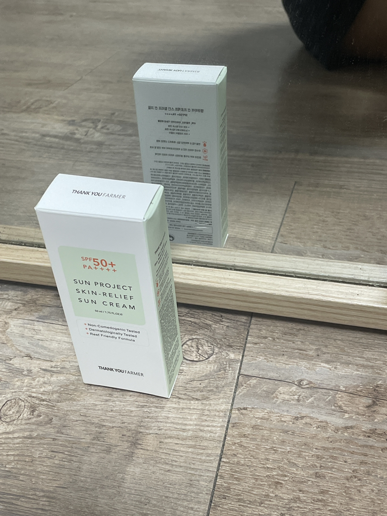 땡큐파머 (THANKYOUFARMER) 선 프로젝트 스킨 릴리프 선 크림 [SPF50+/PA++++] review image