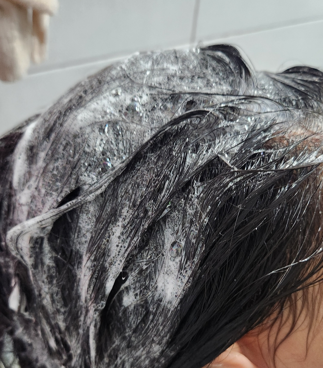 高级香水修复洗发水的真实用户使用照片