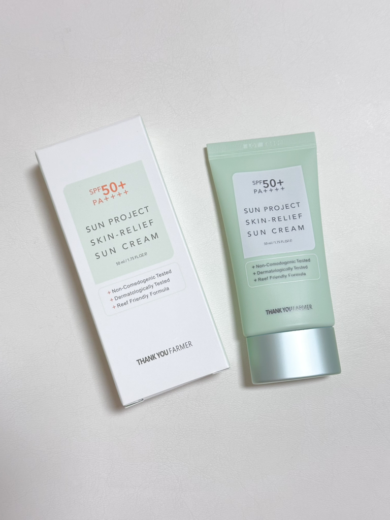 땡큐파머 (THANKYOUFARMER) 선 프로젝트 스킨 릴리프 선 크림 [SPF50+/PA++++] review image