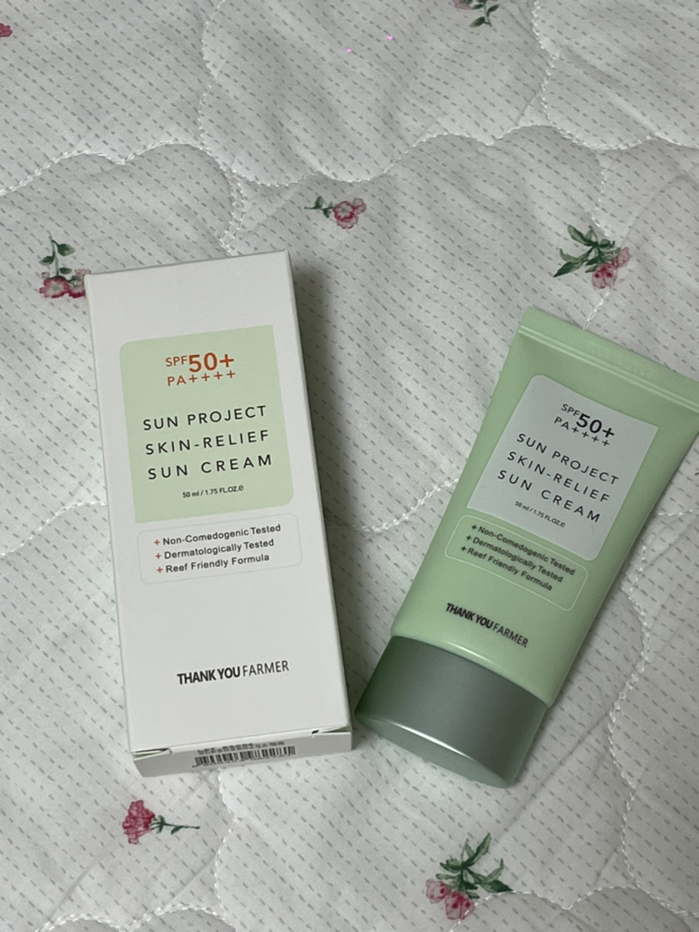 땡큐파머 (THANKYOUFARMER) 선 프로젝트 스킨 릴리프 선 크림 [SPF50+/PA++++] review image