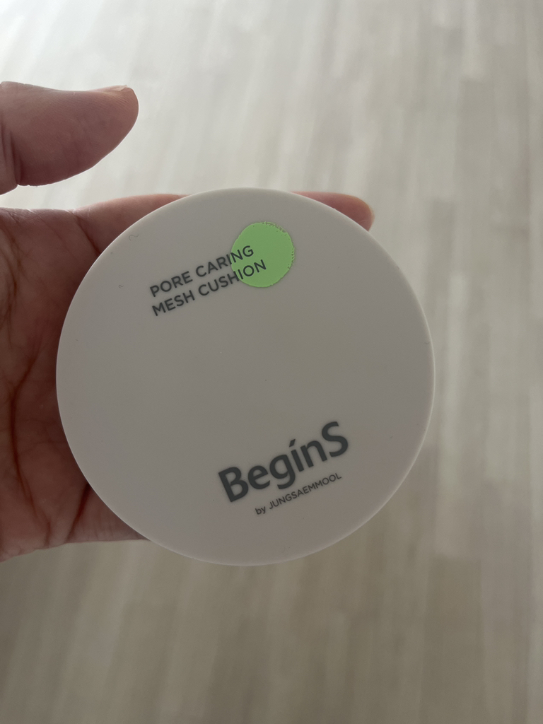 비긴스바이정샘물 (BeginSbyJUNGSAEMMOOL) 포어 케어링 메쉬 쿠션 [SPF50+/ PA++++] [17 클리어] review image