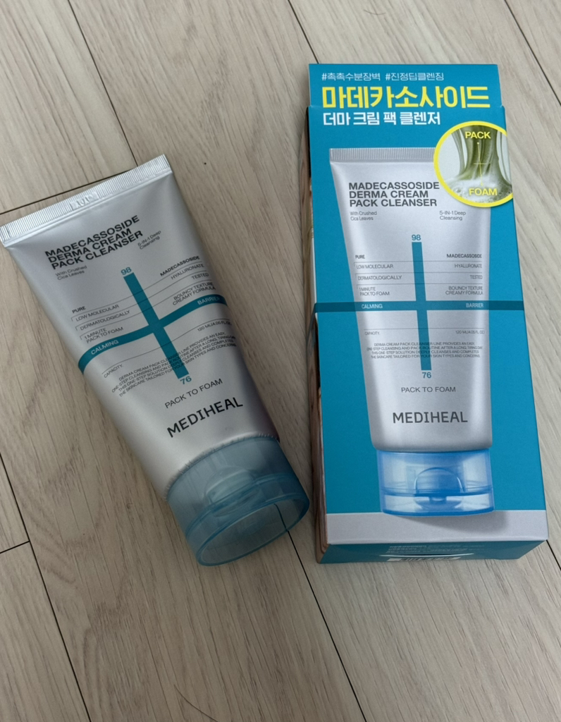 美迪惠尔 Derma Cream Pack 洁面乳 马德卡索苷 [镇静屏障］ common.review image