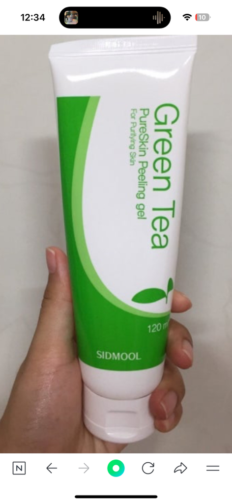 口口相传的绿茶去角质凝胶的真实用户使用照片