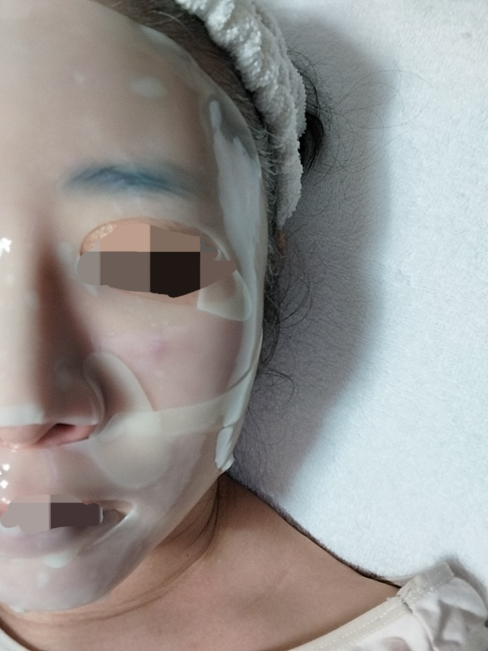 AC深层胶原蛋白凝胶面膜的真实用户使用照片