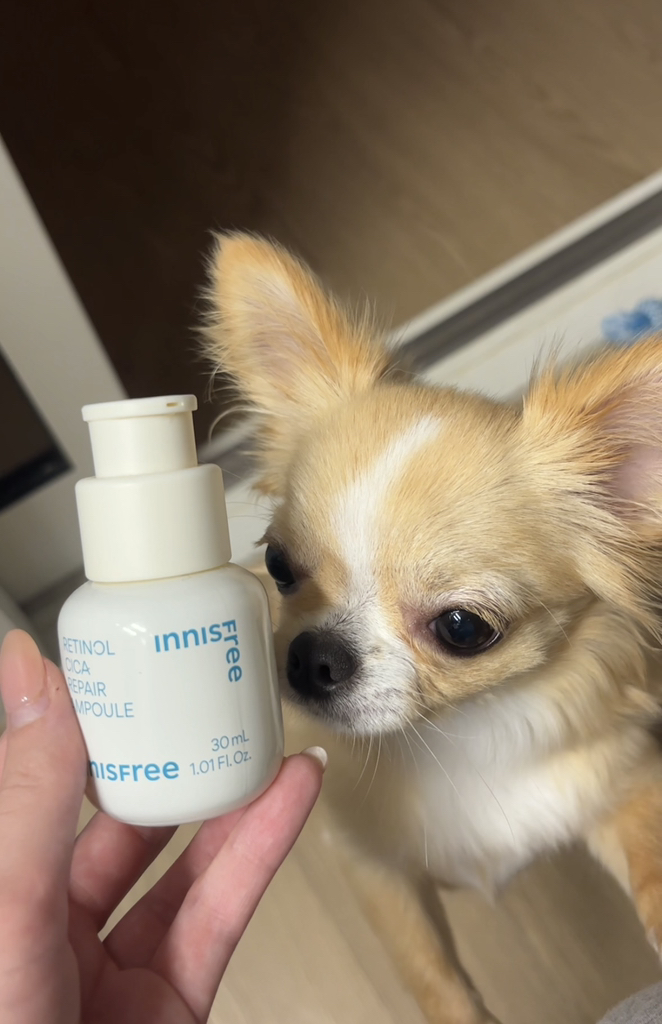 视黄醇修复精华的真实用户使用照片