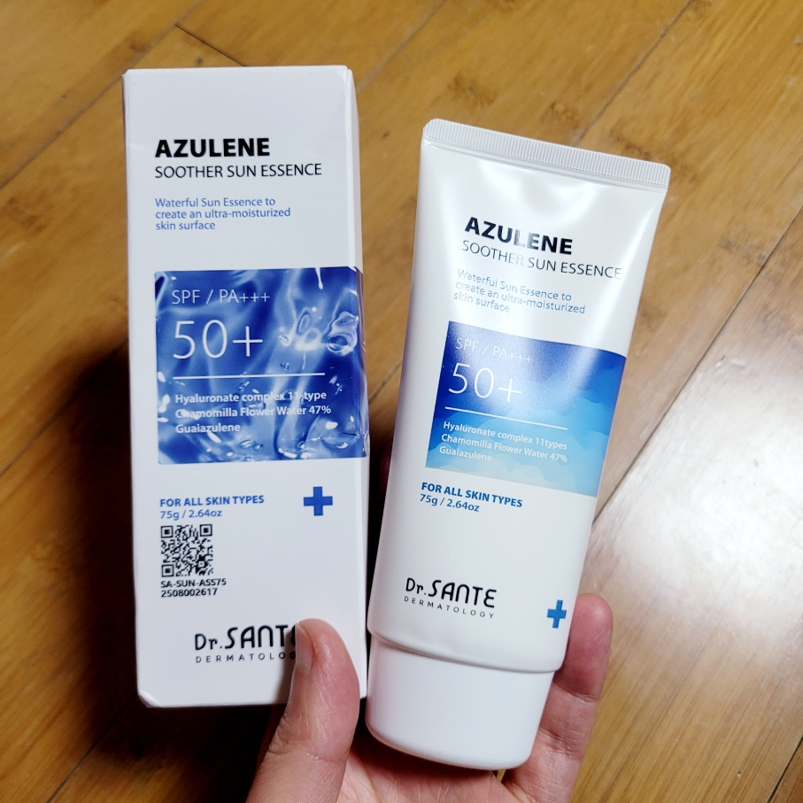 닥터상떼 (Dr.SANTE) 아줄렌 수더 선 에센스 [SPF50+/PA+++] review image