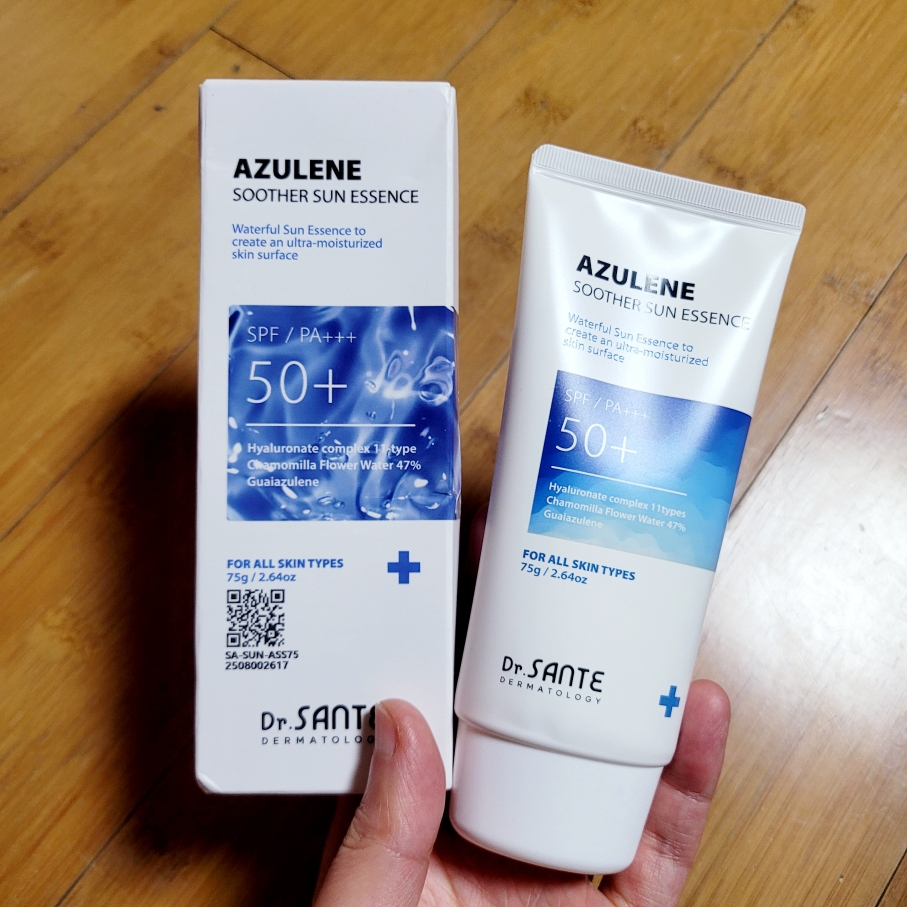 닥터상떼 (Dr.SANTE) 아줄렌 수더 선 에센스 [SPF50+/PA+++] review image