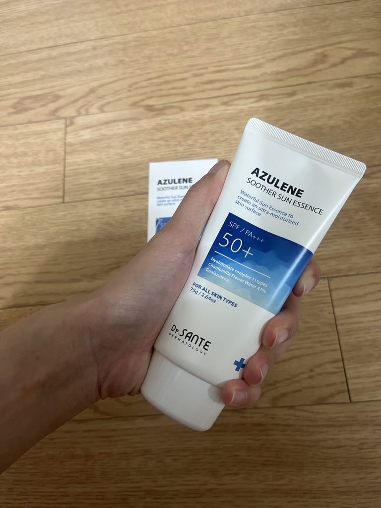 닥터상떼 (Dr.SANTE) 아줄렌 수더 선 에센스 [SPF50+/PA+++] review image