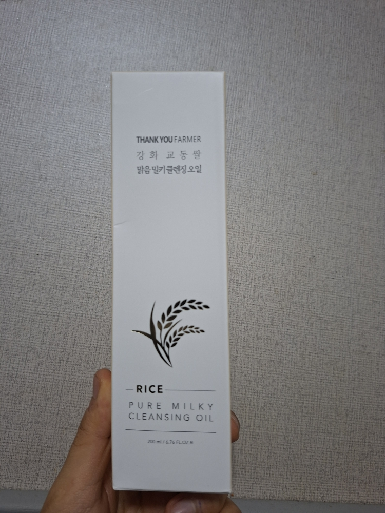 땡큐파머 (THANKYOUFARMER) 강화 교동쌀 맑음 밀키 클렌징 오일 review image