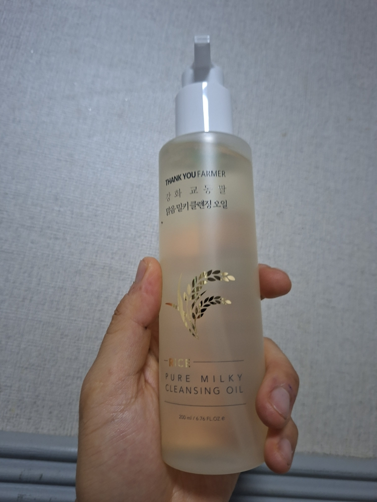 땡큐파머 (THANKYOUFARMER) 강화 교동쌀 맑음 밀키 클렌징 오일 review image