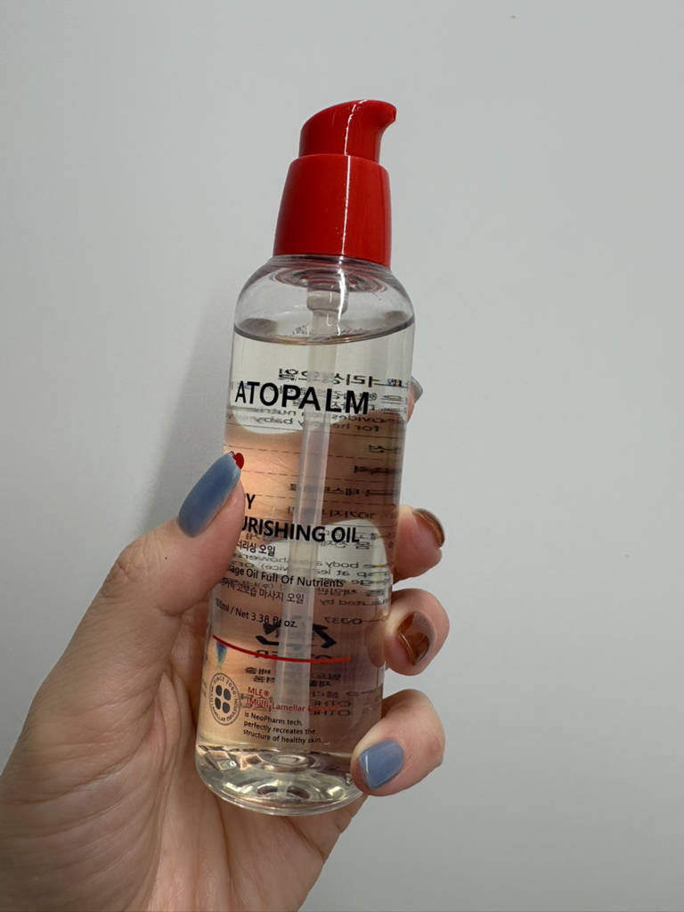 婴儿滋养油的真实用户使用照片