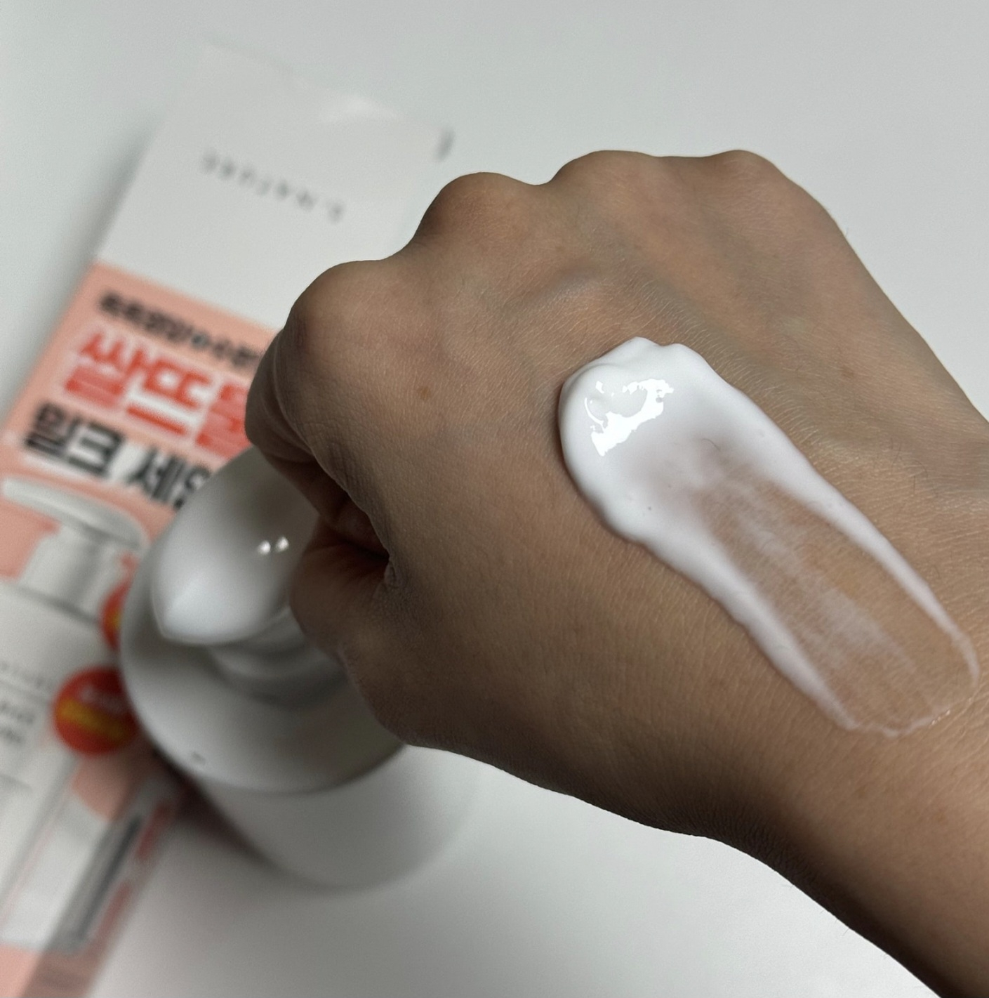 水米洁面乳的真实用户使用照片