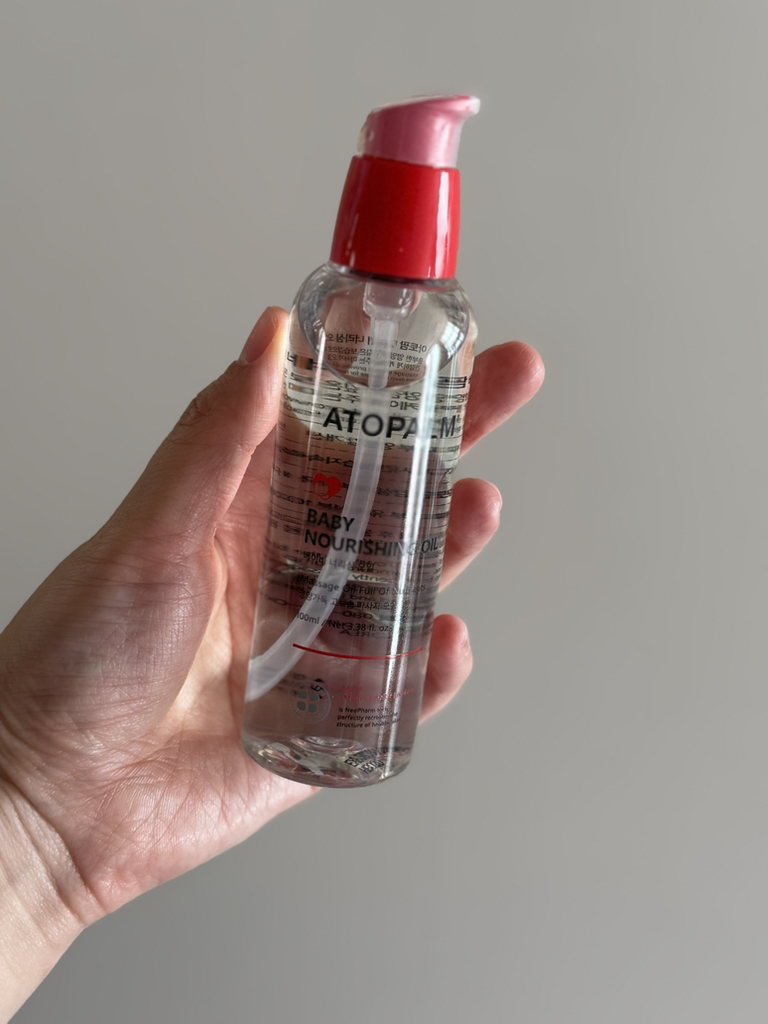 婴儿滋养油的真实用户使用照片