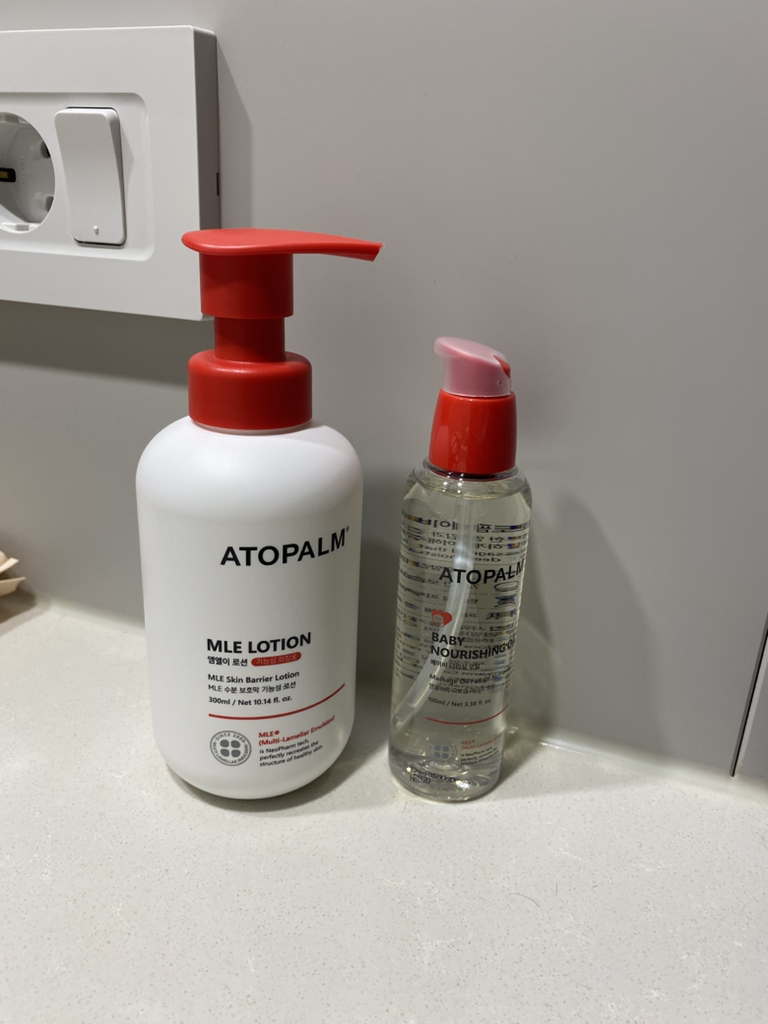 婴儿滋养油的真实用户使用照片