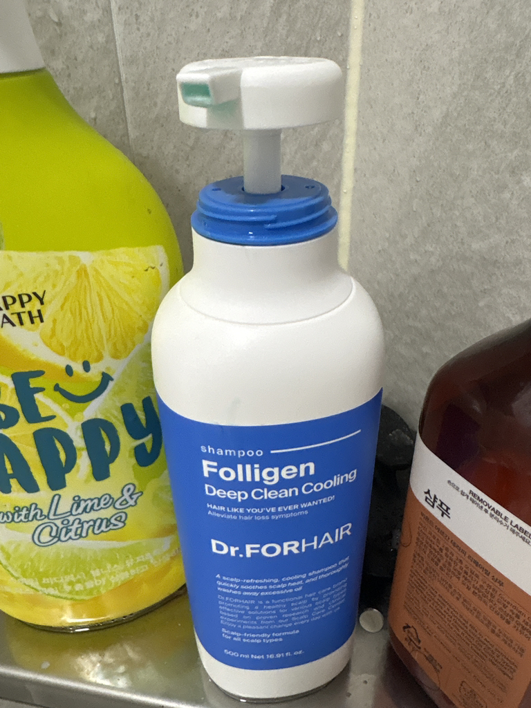 닥터포헤어 (Dr.FORHAIR) 폴리젠 딥 클린 쿨링 샴푸 review image