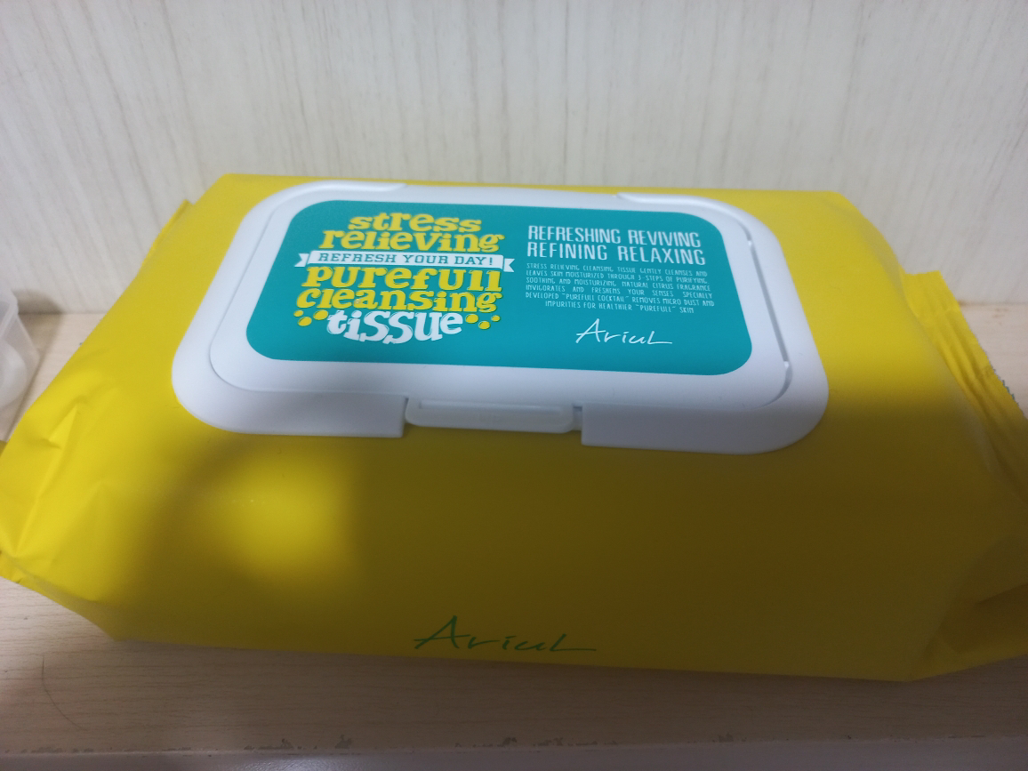 아리얼 (Ariul) 스트레스 릴리빙 퓨어풀 클렌징 티슈 review image