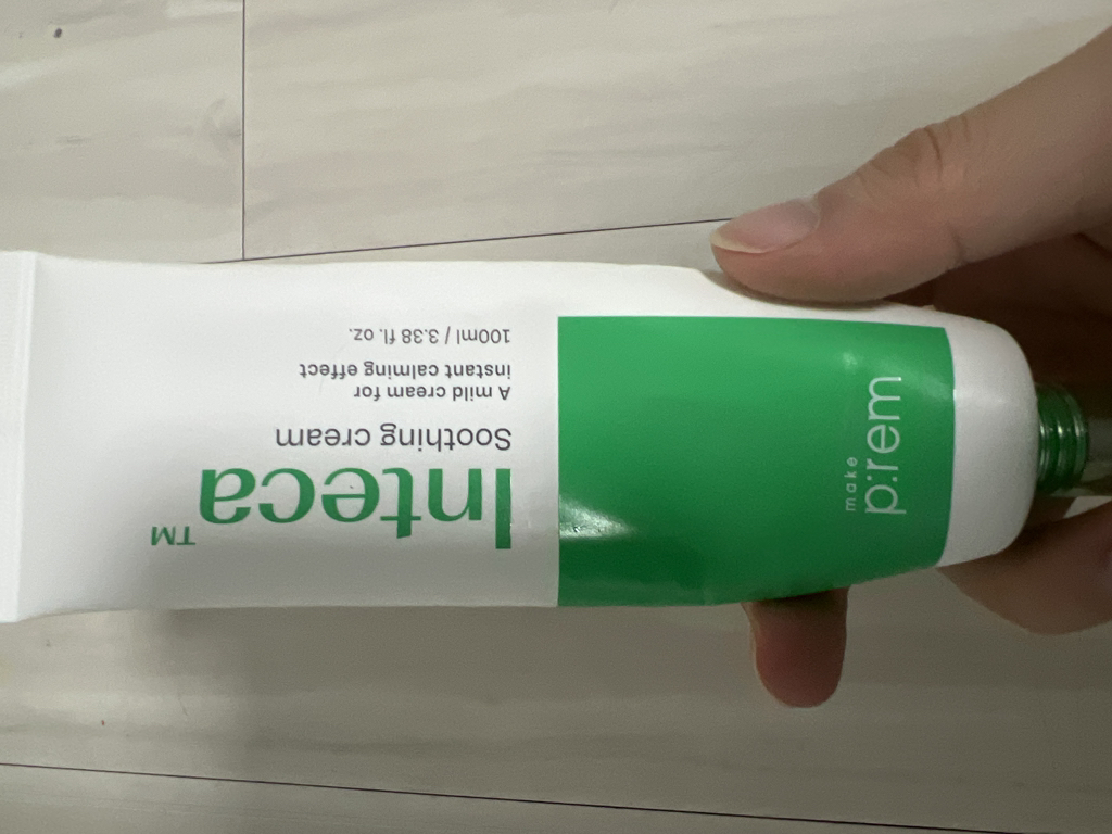 Inteca积雪草高效吸收镇静面霜的真实用户使用照片