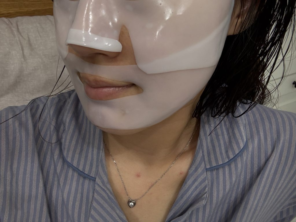 完美胶原蛋白面膜包的真实用户使用照片