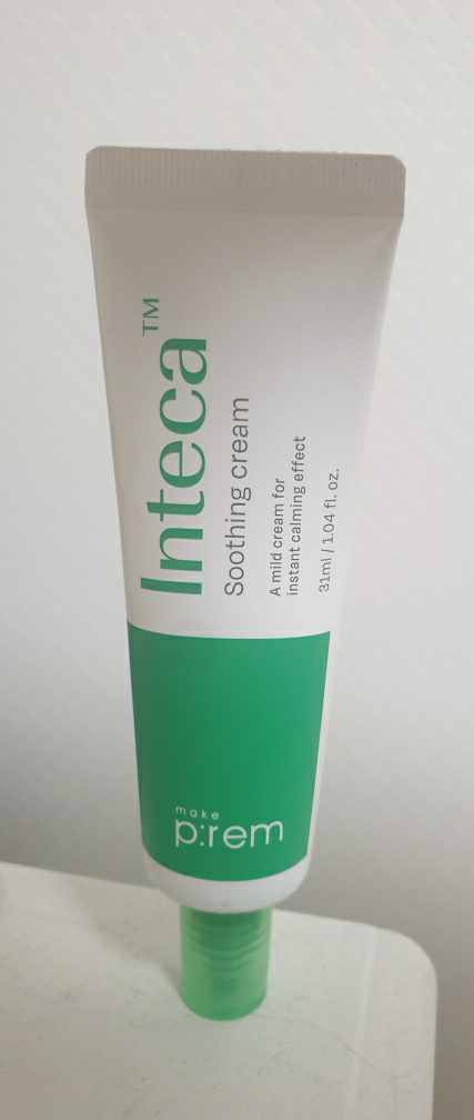 Inteca积雪草高效吸收镇静面霜的真实用户使用照片