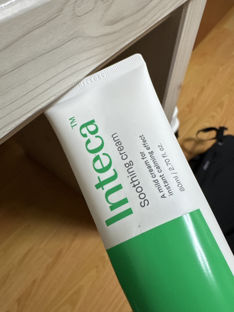 Inteca积雪草高效吸收镇静面霜的真实用户使用照片