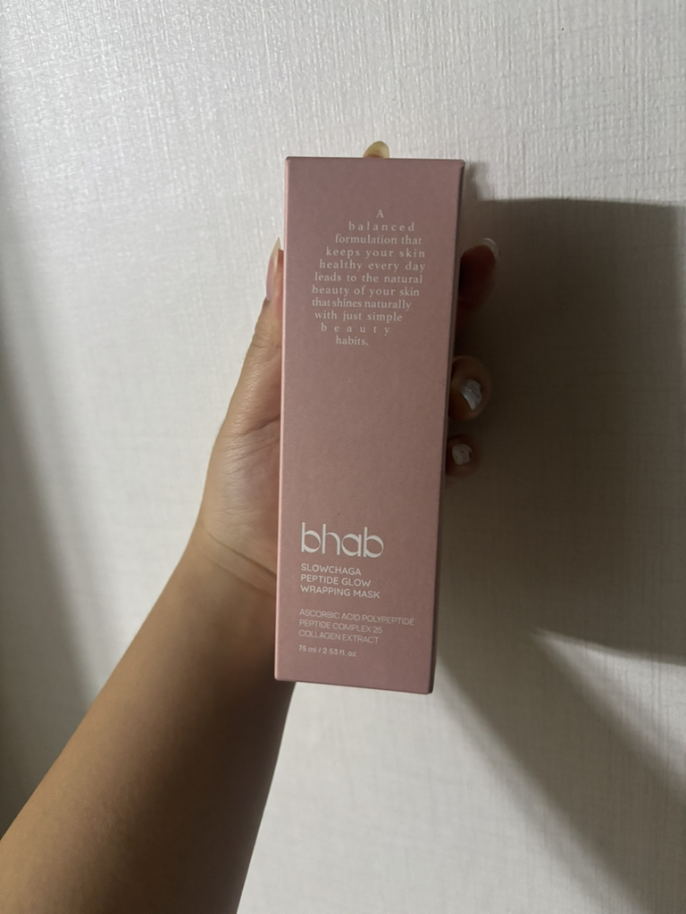 비햅 (bhab) 슬로우차가 펩타이드 글로우 랩핑 마스크 review image