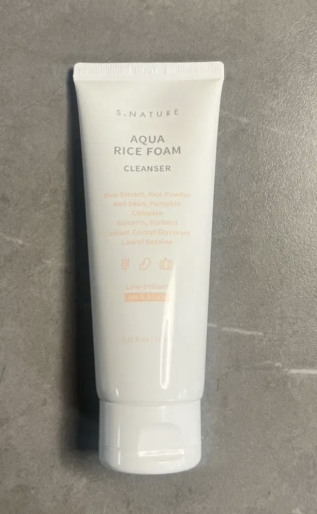 善自然水库大米弱酸性洗面奶的真实用户使用照片