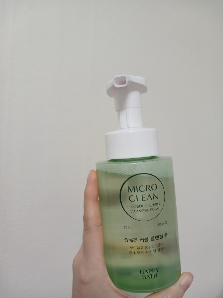 해피바스 (HAPPYBATH) 마이크로 클린 솝베리 버블 클렌징폼 review image
