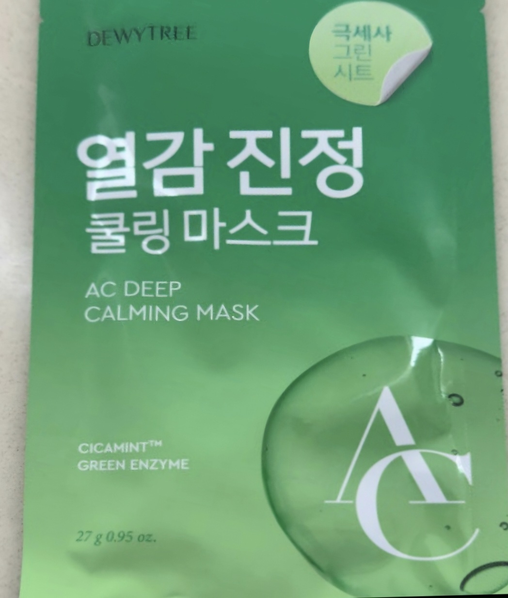 듀이트리 (DEWYTREE) AC 딥 진정 마스크 [열감] review image