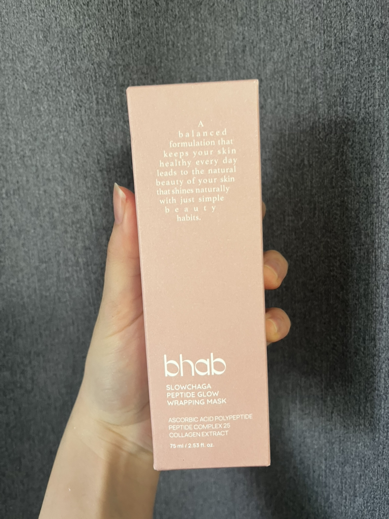 비햅 (bhab) 슬로우차가 펩타이드 글로우 랩핑 마스크 review image