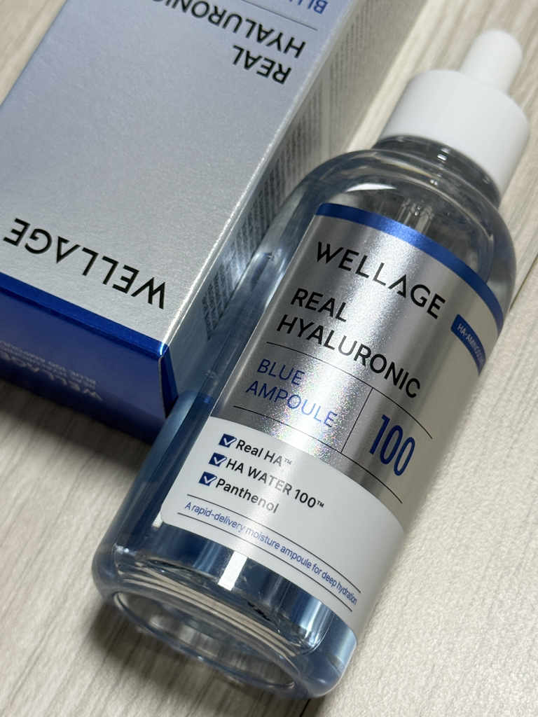 웰라쥬 (WELLAGE) 리얼 히알루로닉 블루 100 앰플 review image