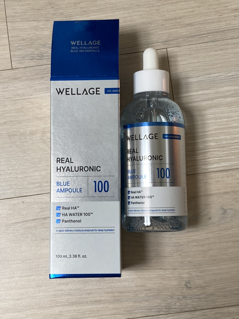 웰라쥬 (WELLAGE) 리얼 히알루로닉 블루 100 앰플 review image