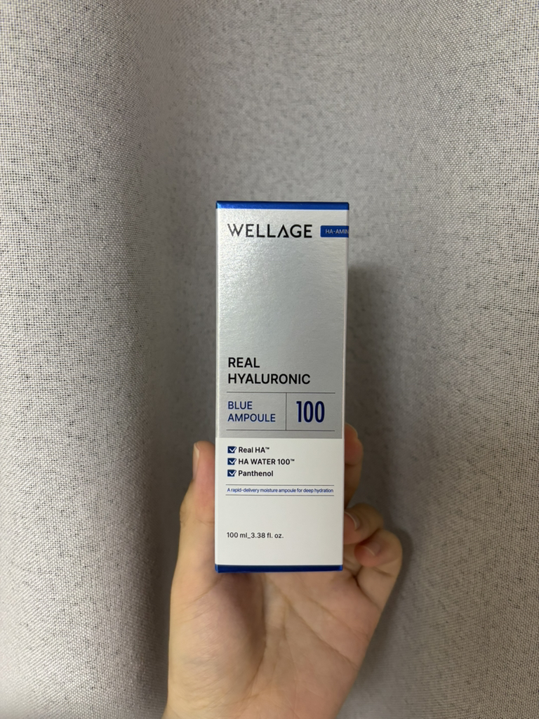 웰라쥬 (WELLAGE) 리얼 히알루로닉 블루 100 앰플 review image