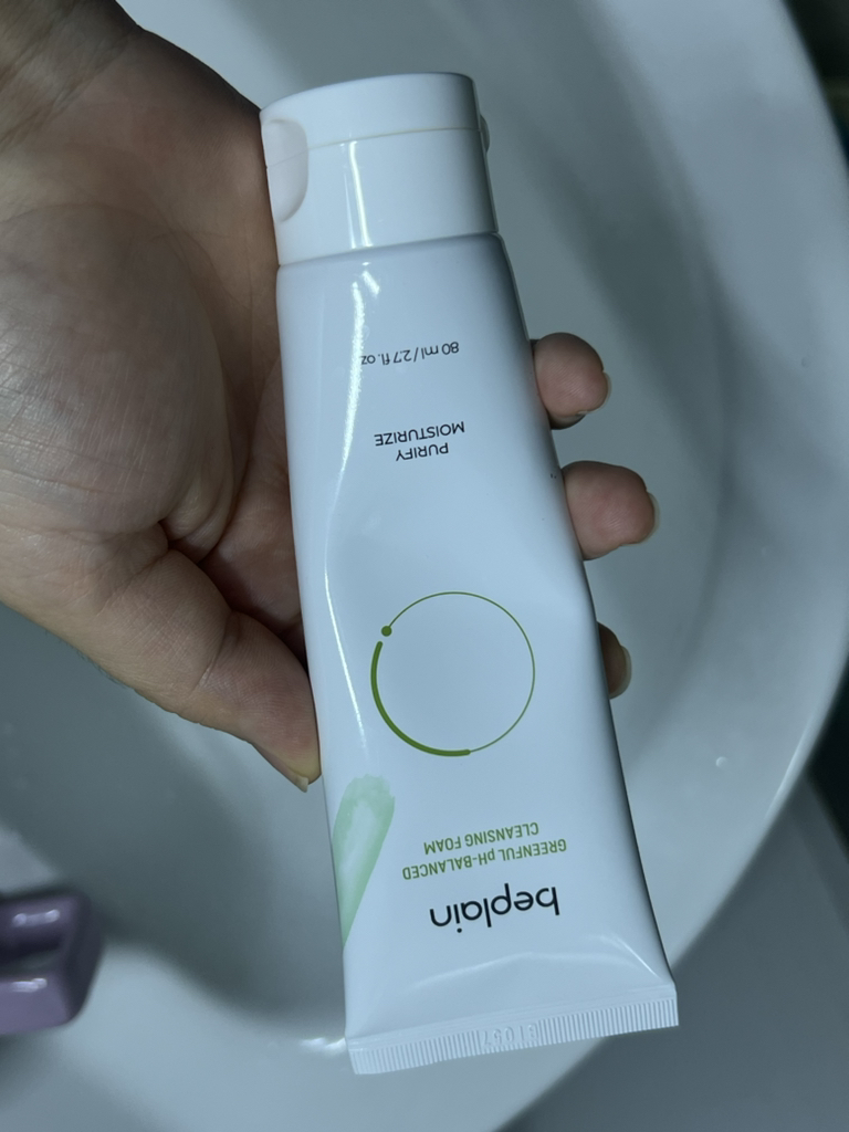绿豆弱酸性洗面奶的真实用户使用照片