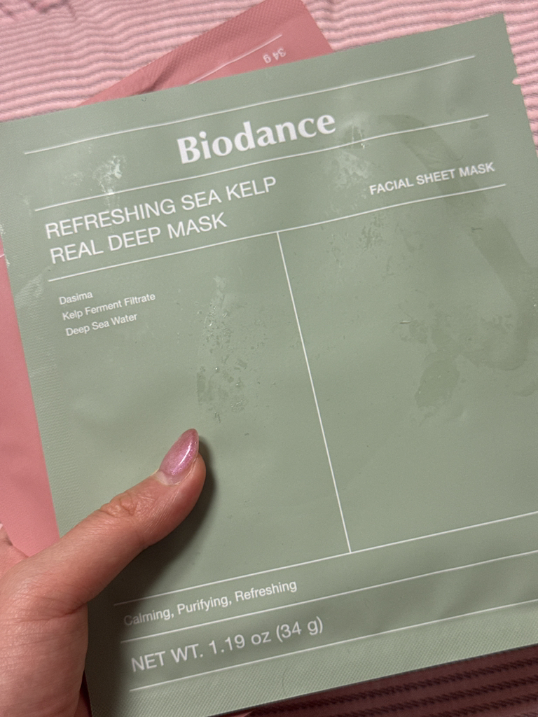 바이오던스 (Biodance) 리프레싱 씨 켈프 리얼 딥 마스크 review image