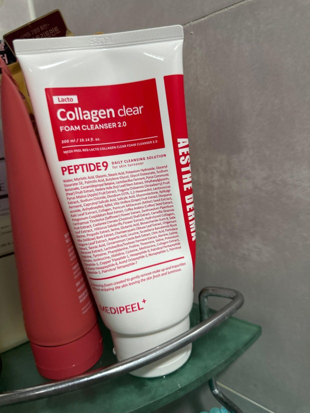 红色乳胶原蛋白透明泡沫洁面乳 2.0的真实用户使用照片