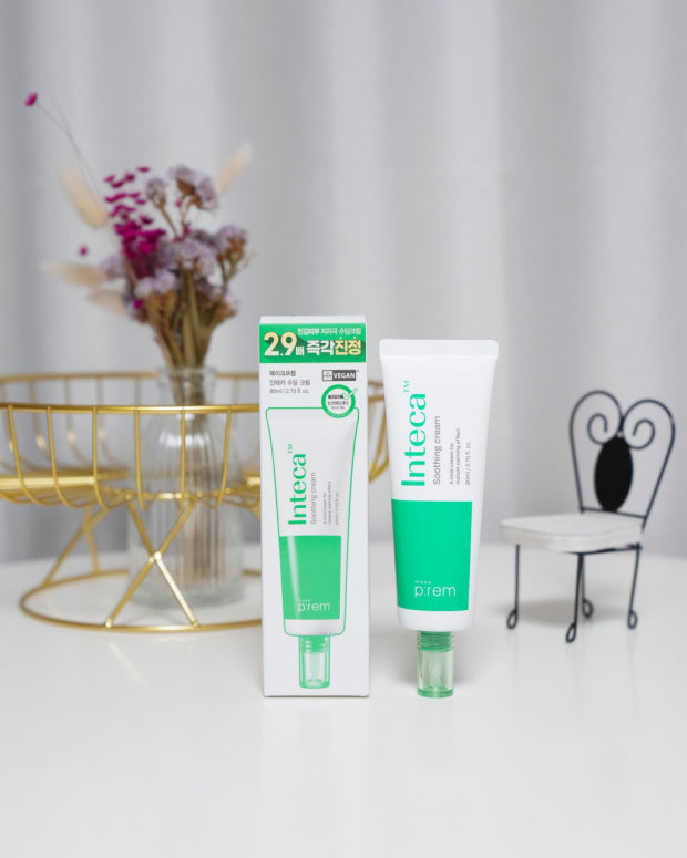 Inteca积雪草高效吸收镇静面霜的真实用户使用照片