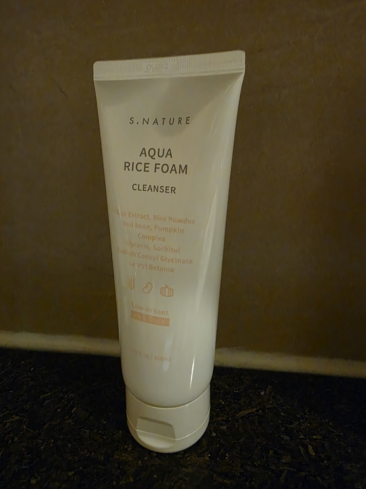 에스네이처 (S.NATURE) 아쿠아 라이스 약산성 클렌징 폼 review image