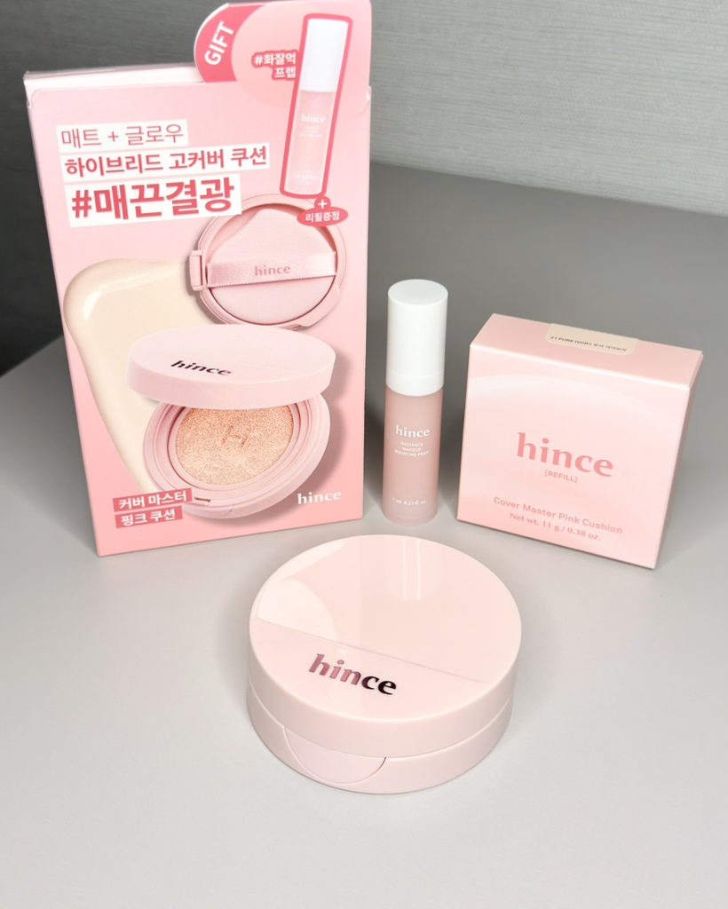 힌스 (hince) 커버 마스터 핑크 쿠션 [SPF40/PA++] [21 퓨어 아이보리] review image