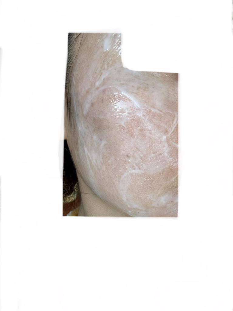 慢茶多肽焕彩裹敷面膜的真实用户使用照片