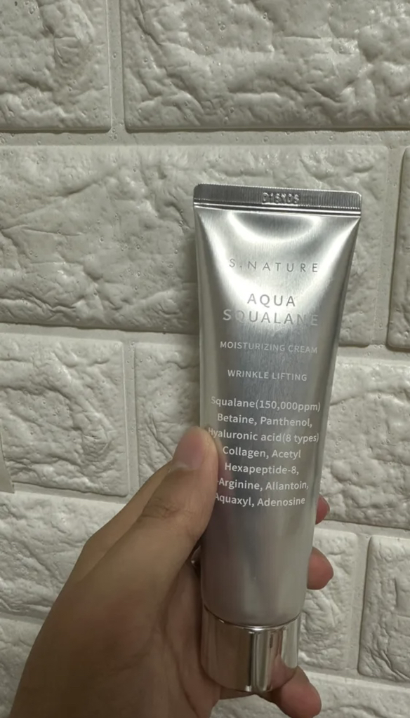 水库角鲨烷补水面霜的真实用户使用照片