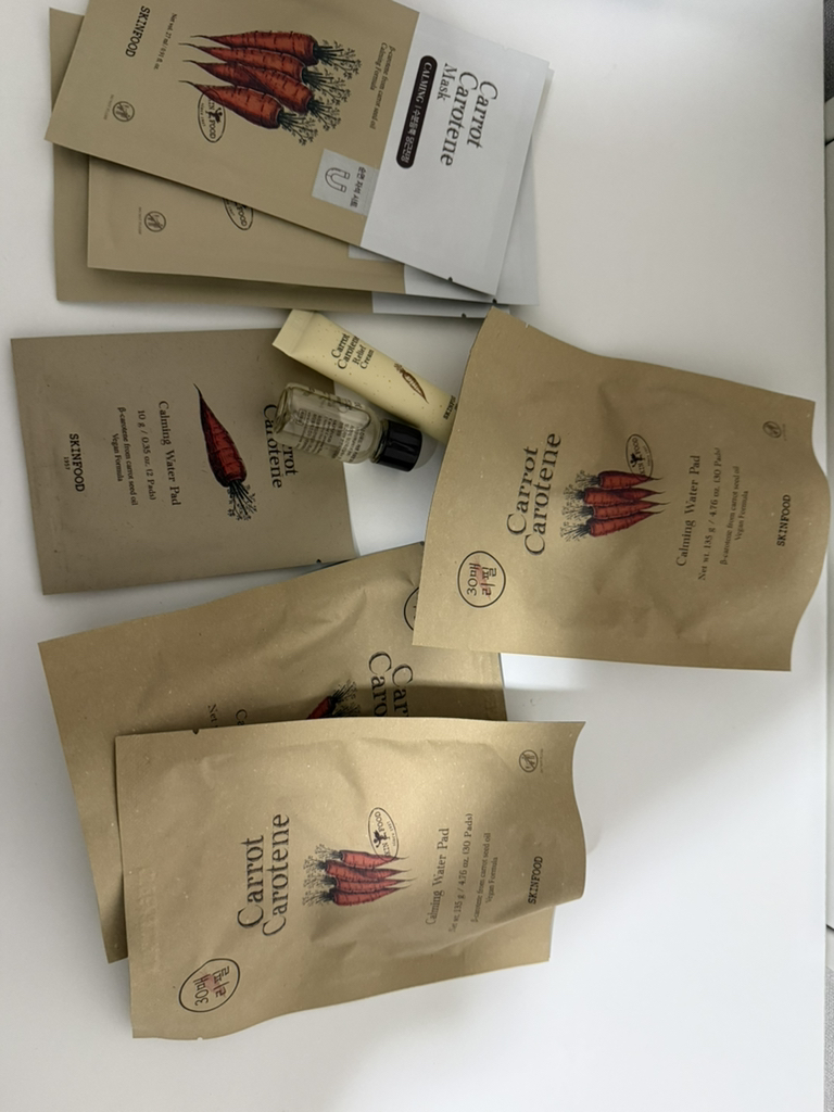 胡萝卜胡萝卜素护理水垫的真实用户使用照片