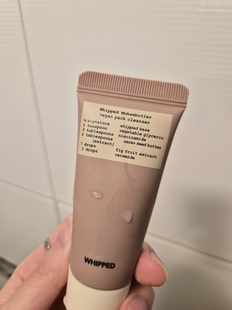 휩드 (WHIPPED) 비건 팩클렌저 튜브 [무화버터] review image