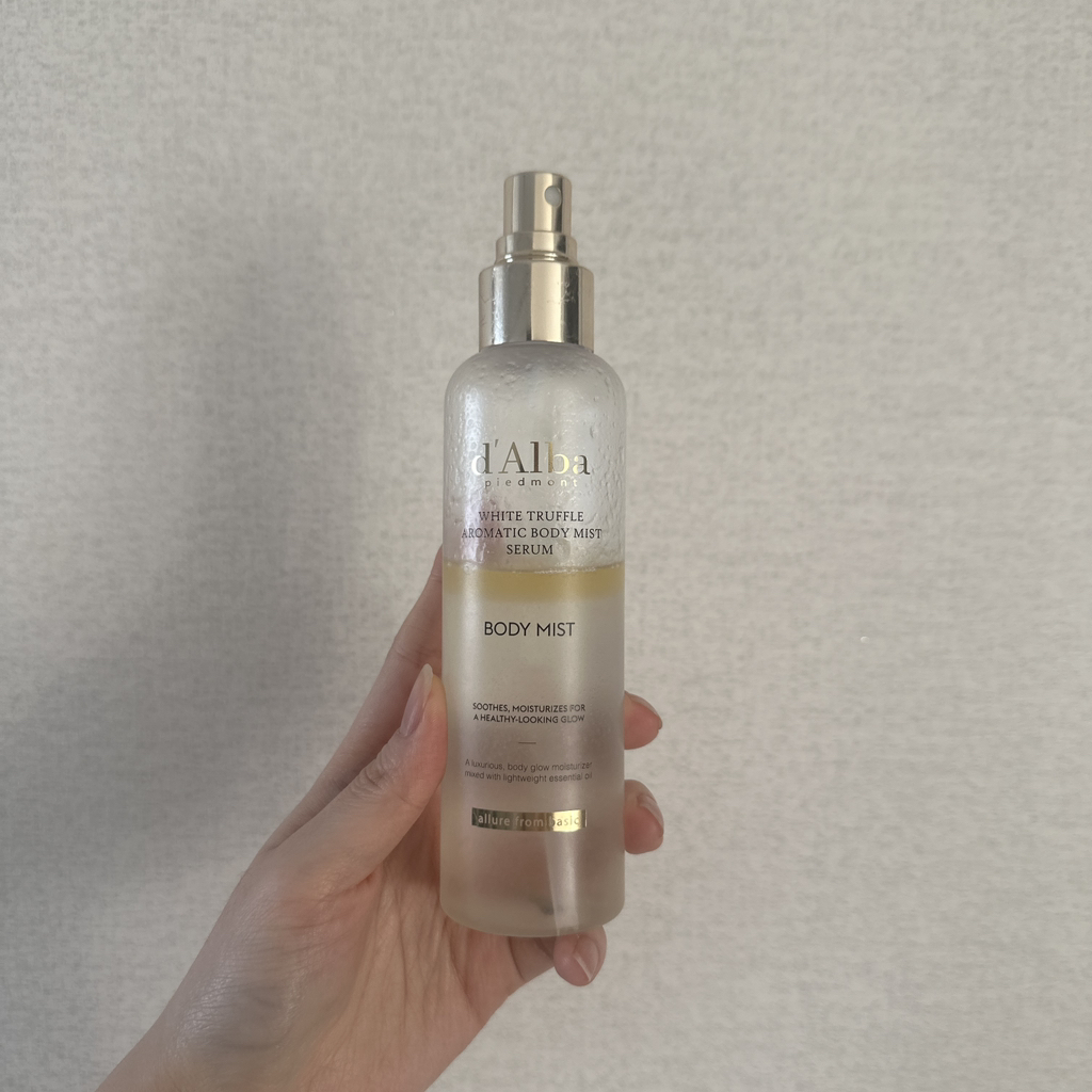 d'Alba Serum xịt dưỡng thể hương nấm truffle trắng review image