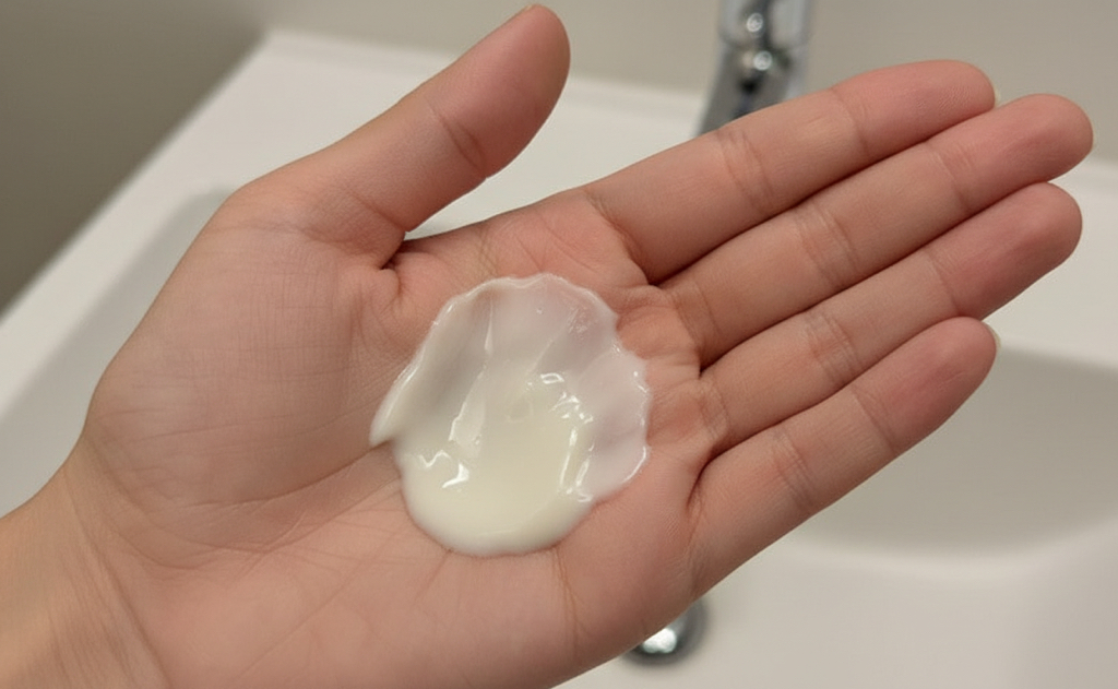 纯大豆洁面乳的真实用户使用照片