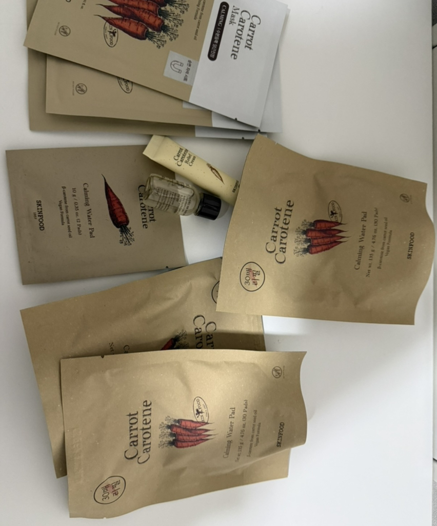 胡萝卜胡萝卜素护理水垫的真实用户使用照片