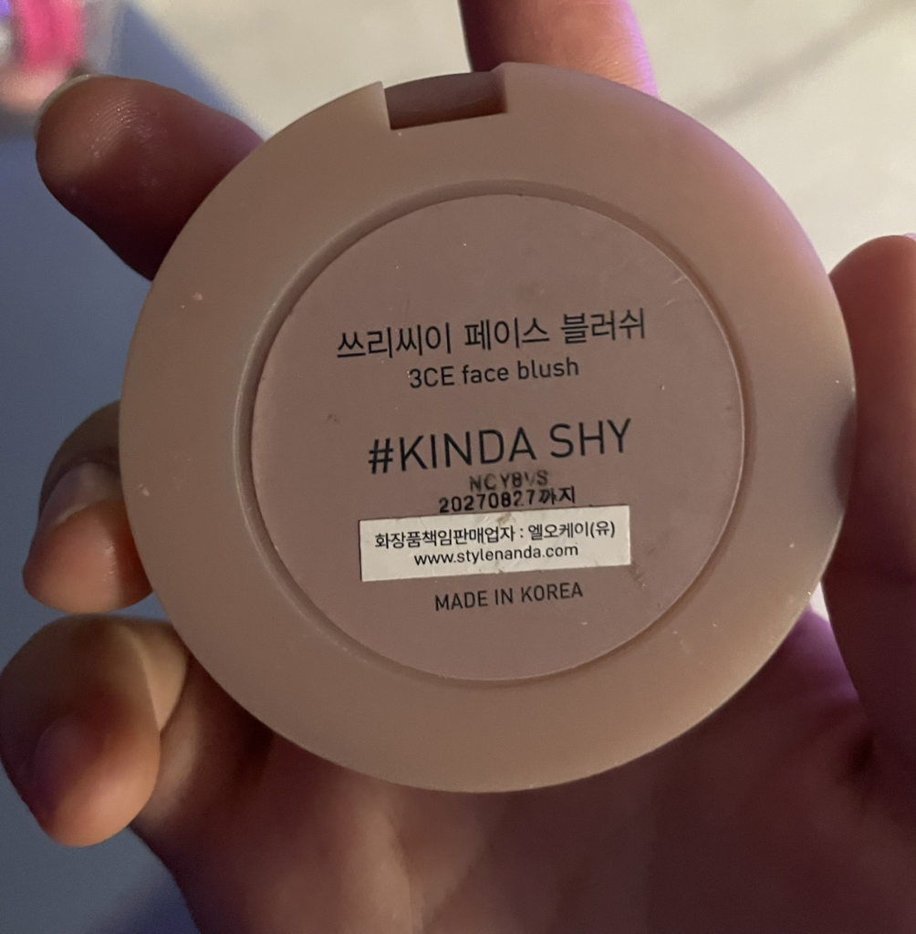 3CE (쓰리씨이) 페이스 블러셔 [#카인다샤이] review image