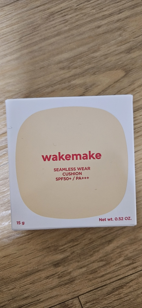 웨이크메이크 (wakemake) 심리스 웨어 쿠션 [SPF50+/PA+++] [21N 바닐라] review image