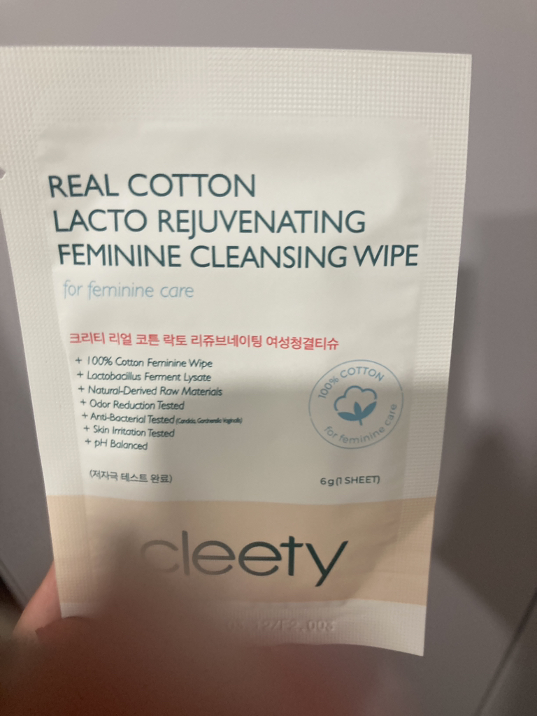 cleety Real Cotton Lacto Rejuvenating Nữ Vệ Sinh [Không Mùi] review image