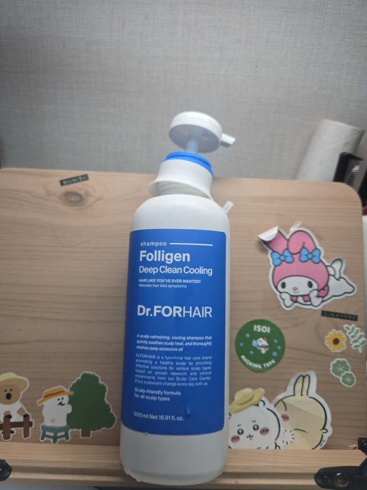 닥터포헤어 (Dr.FORHAIR) 폴리젠 딥 클린 쿨링 샴푸 review image